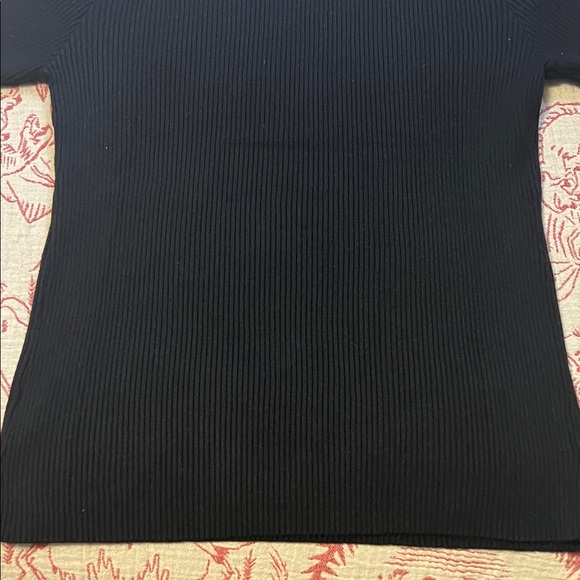 Zesica Elegant Black Ribbed Short Sleeve Sweater size XXL - Picture 10 of 12